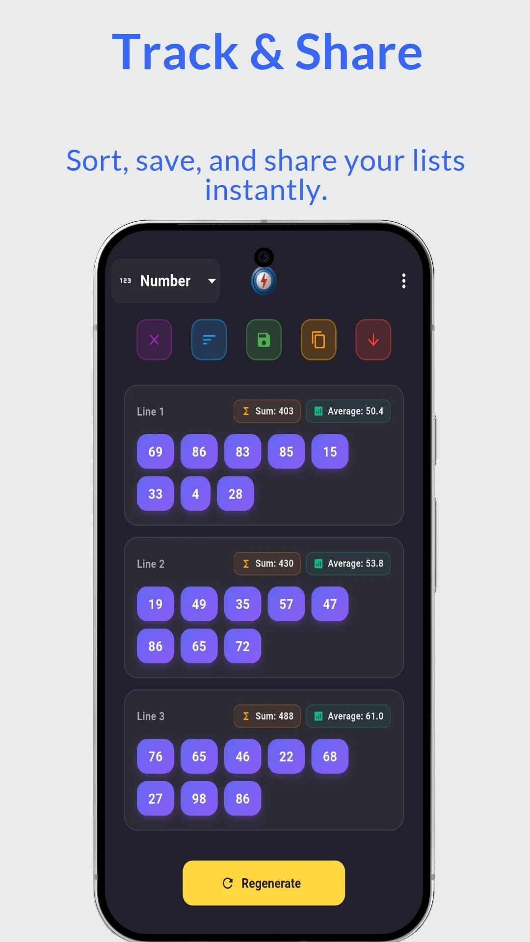 Numblitz: Lotto & Number Gen screenshot