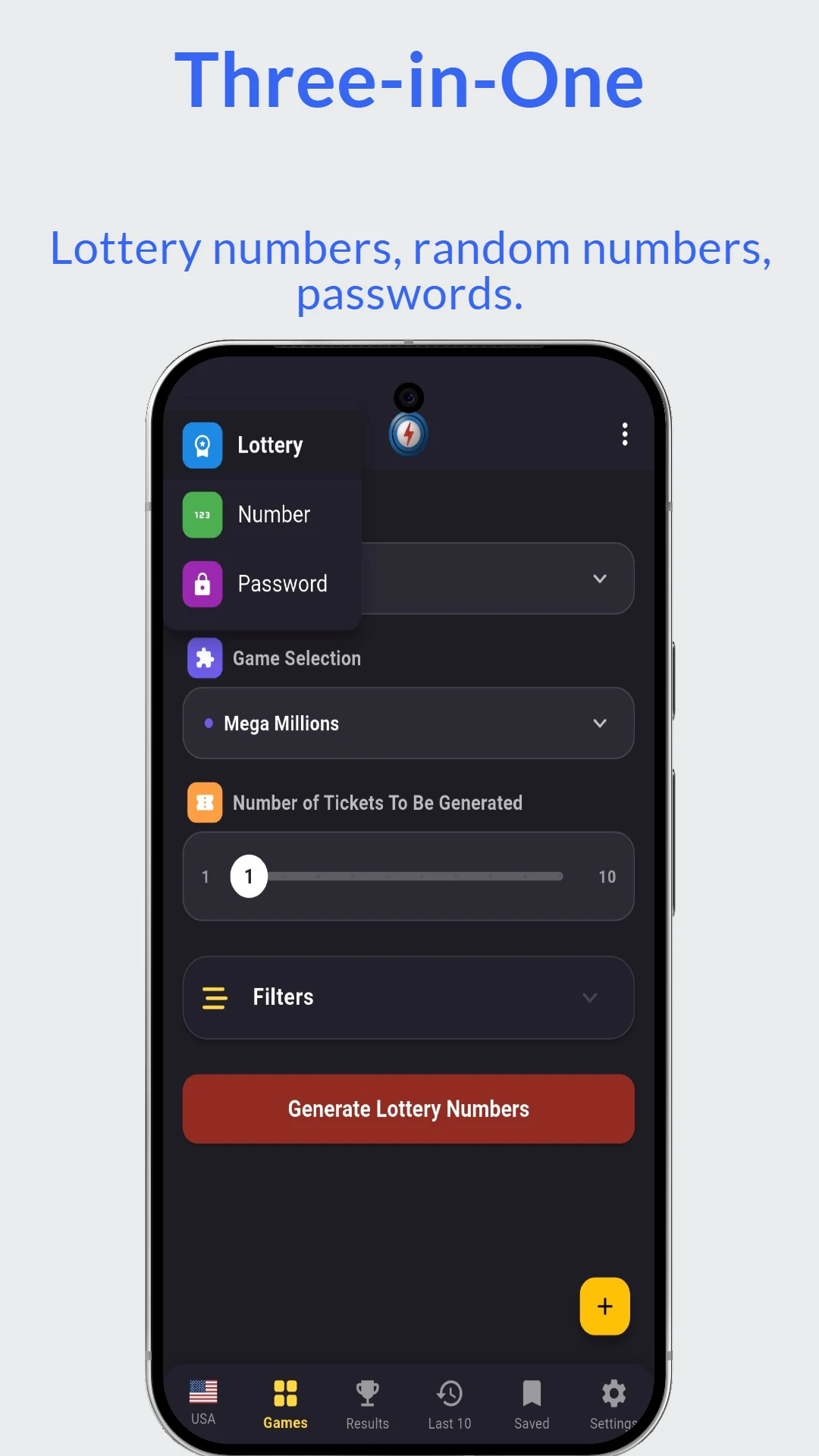 Numblitz: Lotto & Number Gen screenshot