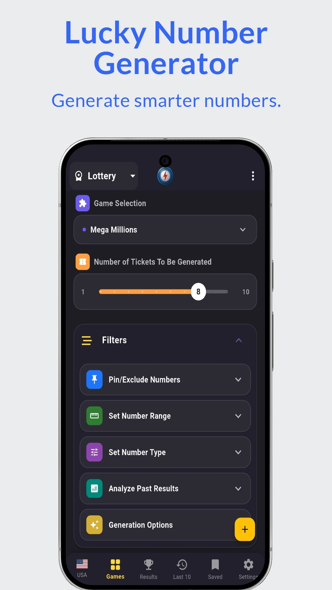 Numblitz: Lotto & Number Gen screenshot