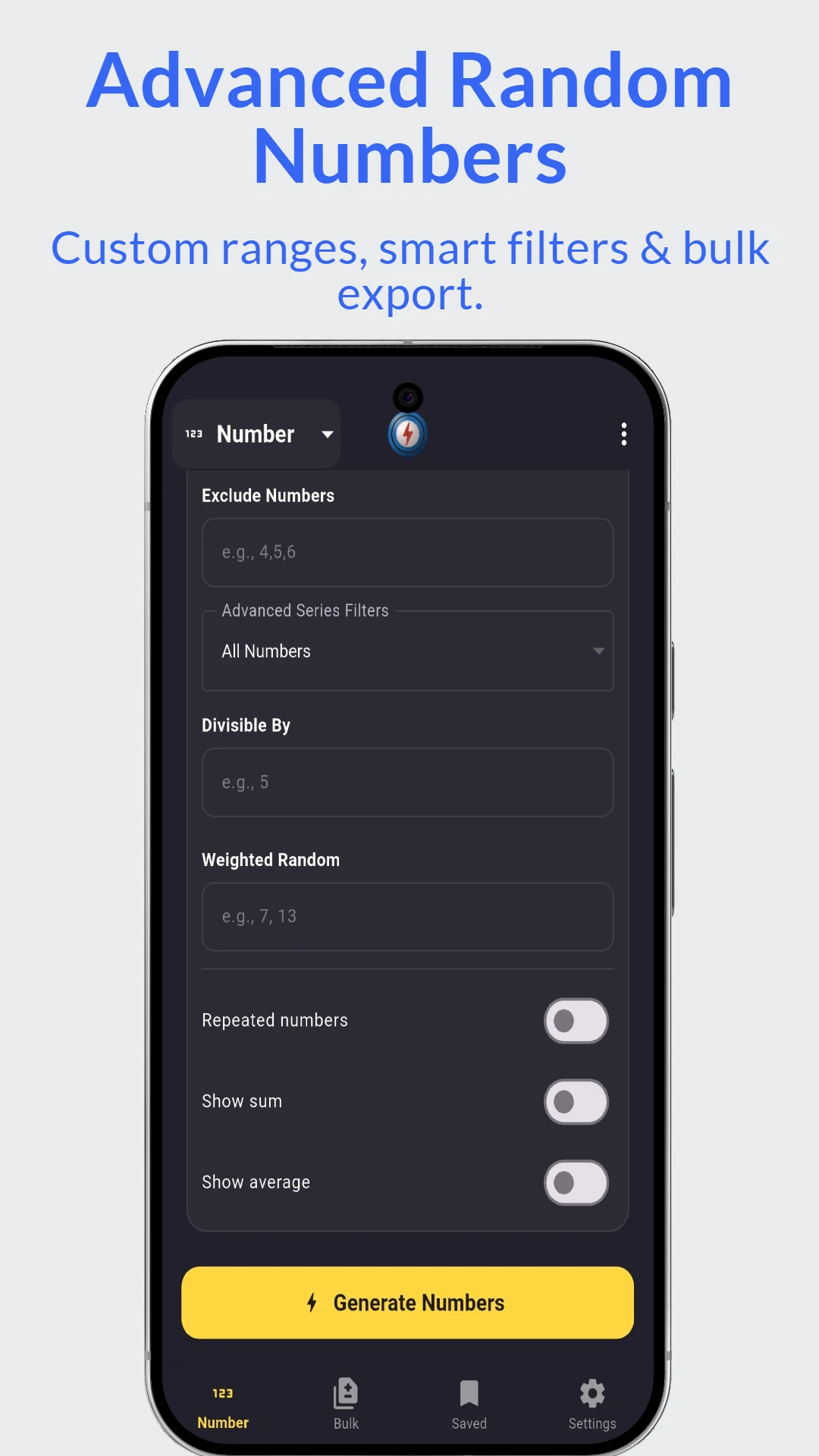 Numblitz: Lotto & Number Gen screenshot